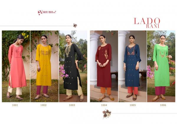 Shubh Nx Lado Rani 1 Stylist Rayon Embroidery Kurti 